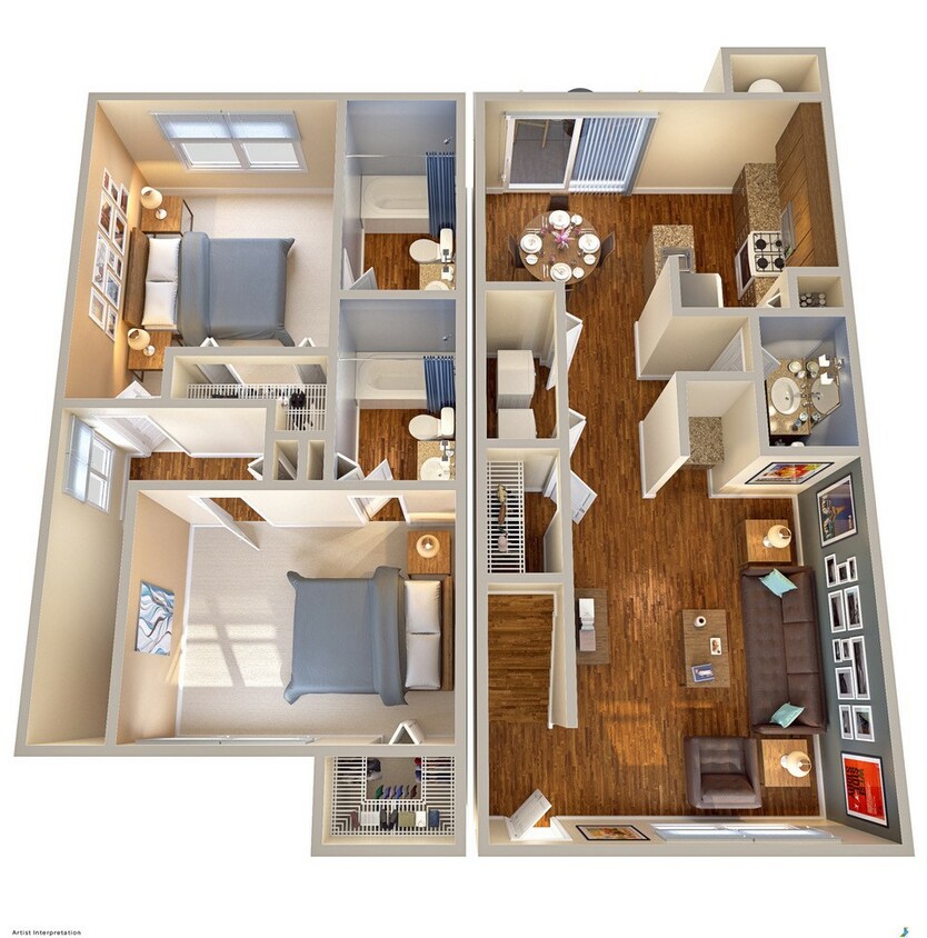 B3.jpg - 2 Bedroom, 2.5 Bathroom, 1024SQFT