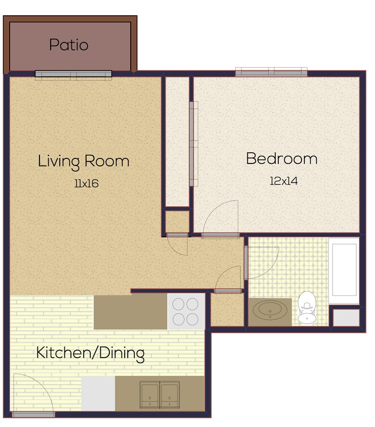 K1 - 9012k-4_k-41Bedroom1Bath_580