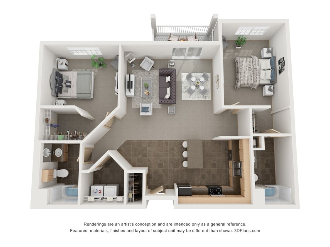 Floor Plan - 4685 - 2 Bedroom