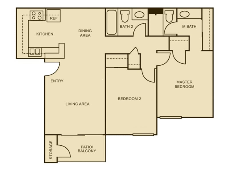 2x2 Seamist.jpg - Willow 2 Bedroom 2 Bath - Renovated