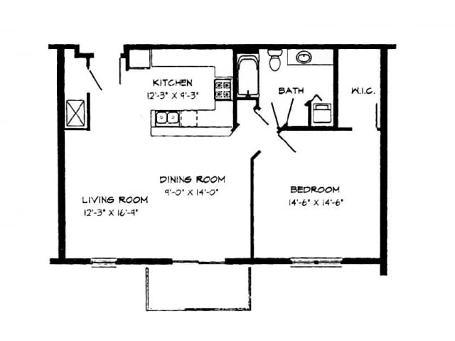 1 Bed / 1 Bath - 900 SF - 1 Bed / 1 Bath - 900 SF