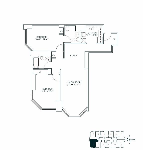 Floor Plan - PACIFIC - 2 Bedrooms Two Bathroom