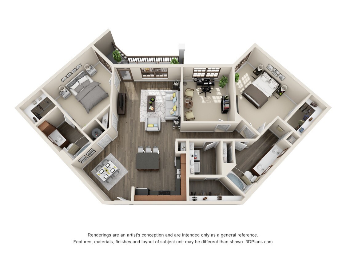 Forsythe - The Forsythe with a study/office