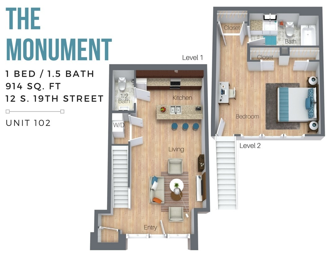 Floor Plan - The Monument (Overview-City Side)
