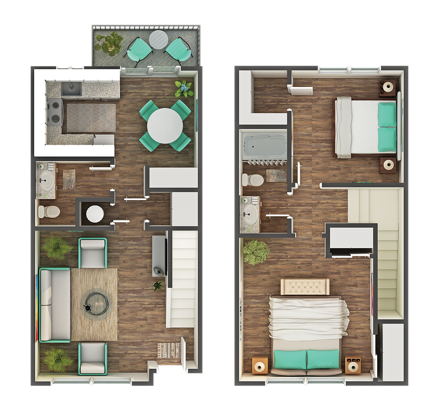 Cobalt 2x1.5 Floorplan - Cobalt 2x1.5