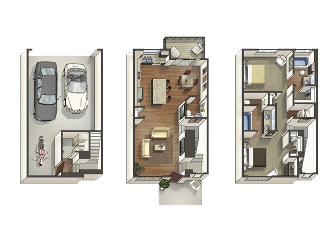 Floor Plan - DIAMONDBACK TOWNHOUSE