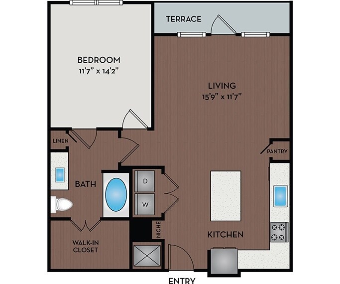 Floor Plan - 11F5A & 11F5B