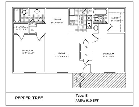 2x2 - Two Bed / Two Bath