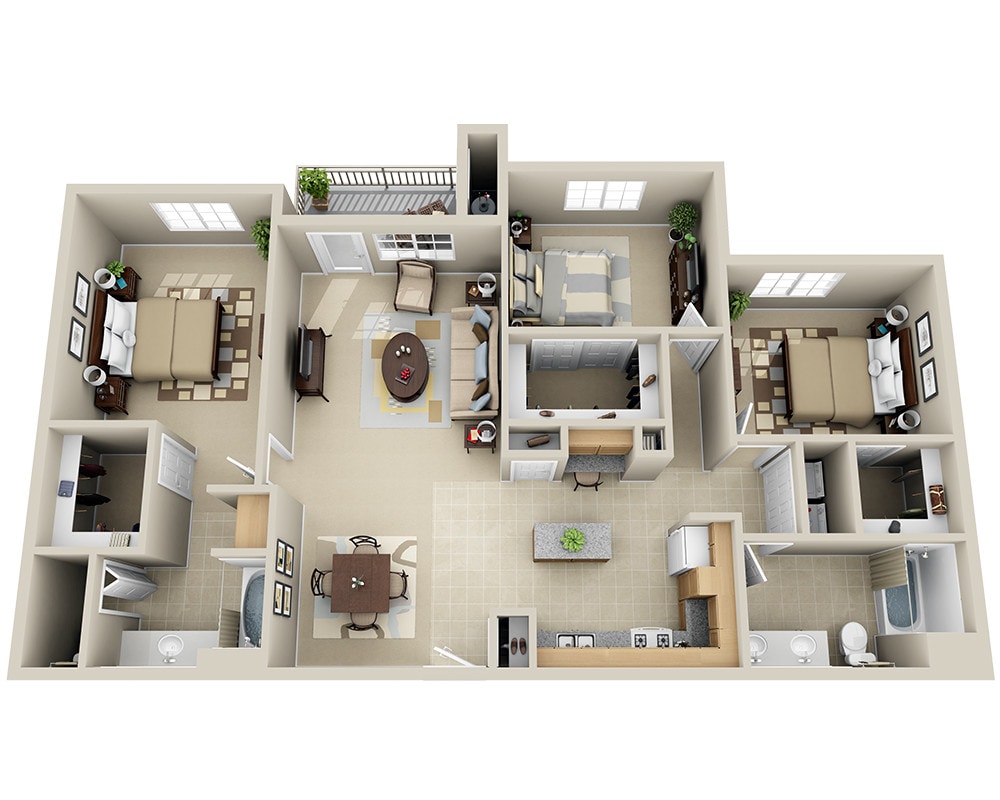 Floor Plan - Santa Monica (C2C)