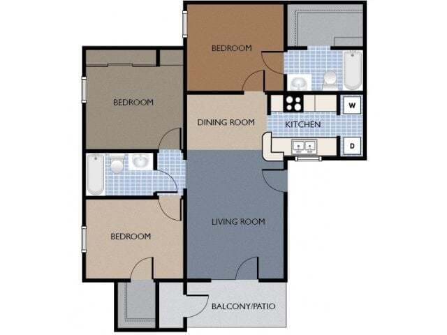 Floor Plan - Three Bedroom