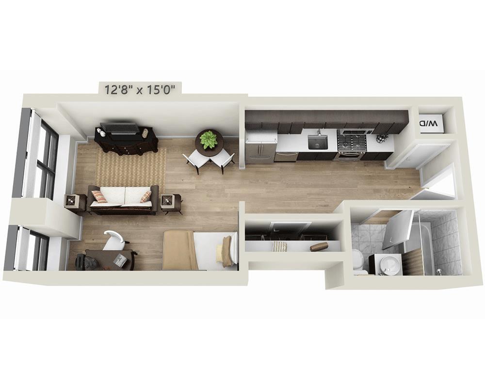 Floor Plan - Studio E1B