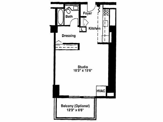 Studio - Studio Furnished