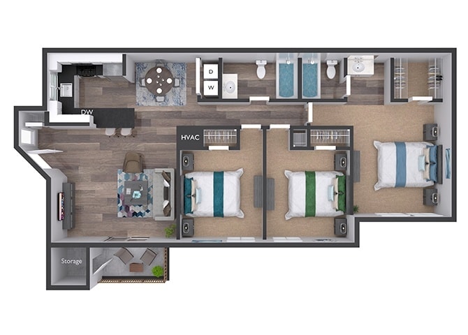 Floor Plan - Renovated Elm 