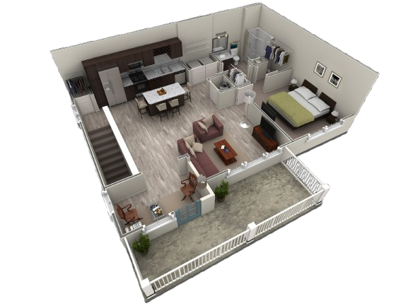 Floor Plan - 1 BR Grand Overlook
