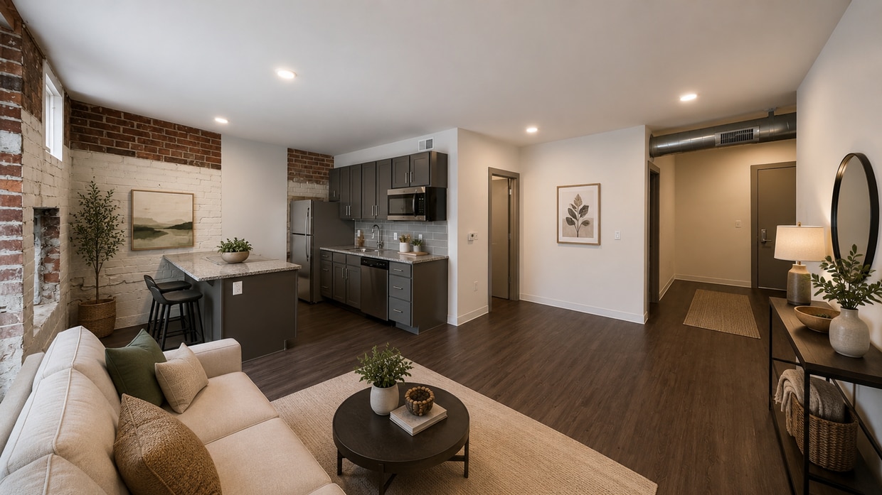 Floor Plan - 1 Bedroom • 1 Bathroom - The Mainline