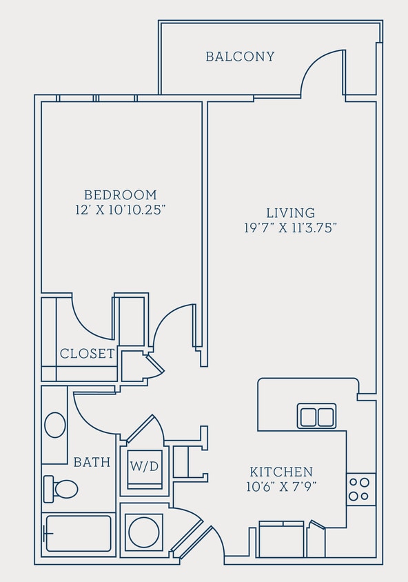 Circa Uptown - A1 - 1 Beds - 1 Baths - 736 Sq. ft. - A1