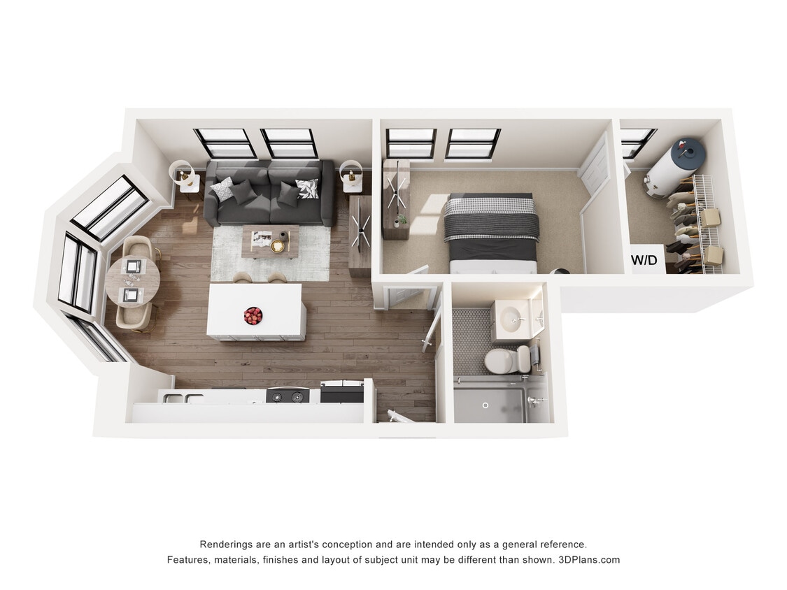 Floor Plan - Continental Renovated - Waldorf