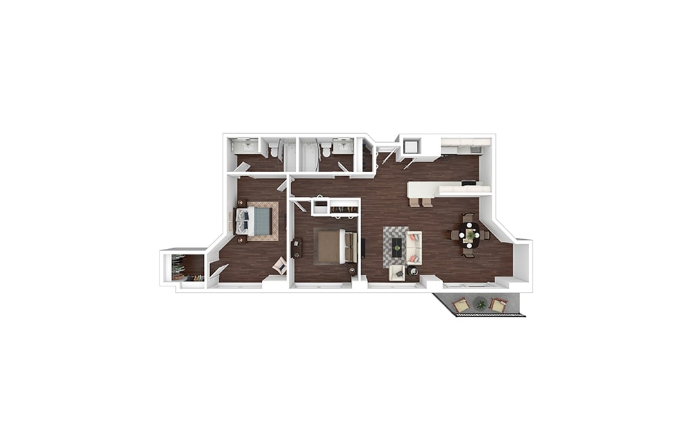 Floor Plan - B9 - Renovated