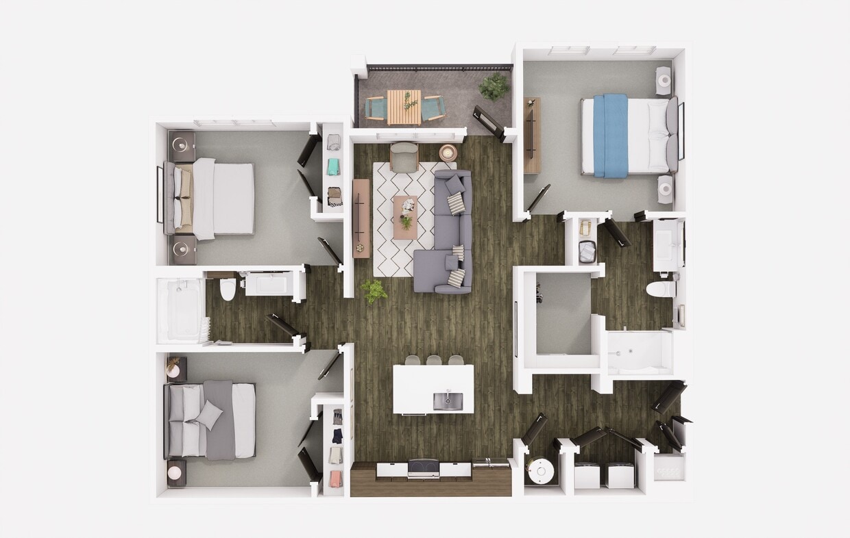 Floor Plan - Clark Lake C1