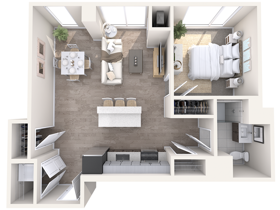 Floor Plan - Watermark B1-1.14