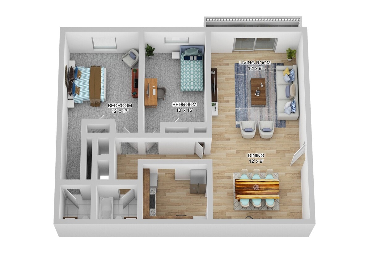 2 Bed and 1.5 Bath - 2 Bedroom, 1.5 Bath