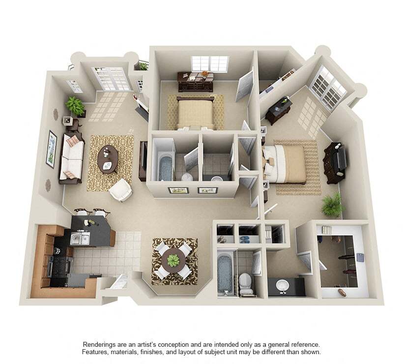 Floor Plan - Two Bedroom G