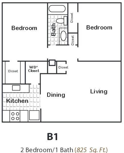B1 - Slate-gray cabinetry, black appliances, wood-st...