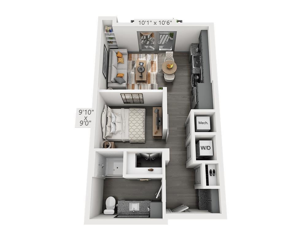 Floor Plan - Studio E1G-II