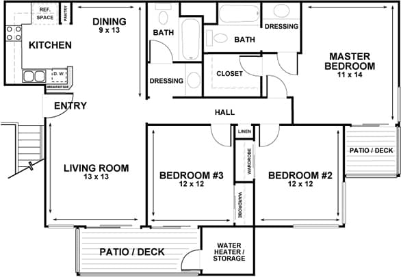 3 Bedroom - Plan G
