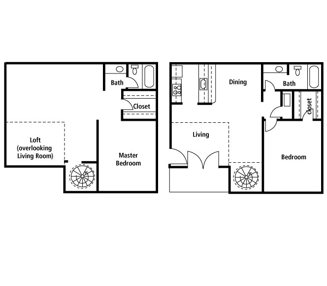 Plan 12 - 2 Bed | 2 Bath - B2F
