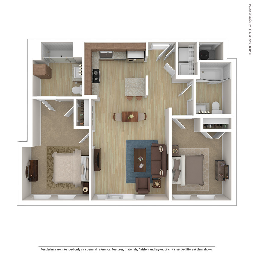 Floor Plan - Aria 2 Bedroom C3