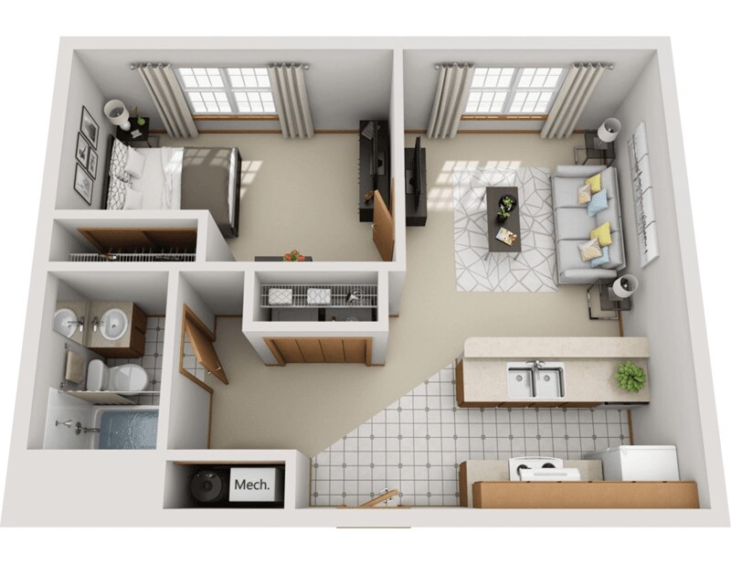 Floor Plan - A4 Renovated
