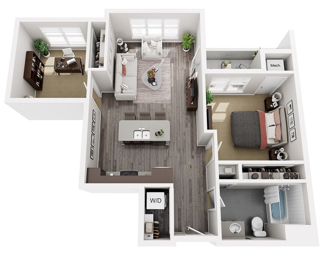 Floor Plan C2 | 22 Slate | Apartments in Madison, WI - C2