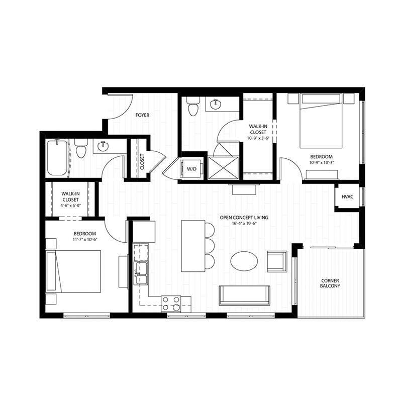 Floor Plan - Stockholm 7
