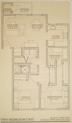 2BR/2BA - Two Bedroom