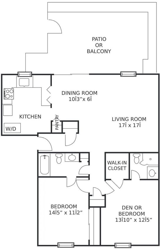 Meridian Lakes Floor Plan - Hawthrone 1140 sq. ft..jpg - 2Bed/2Ba-Up (H)
