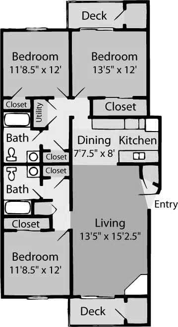 Floor Plan - Atlantic Renovated C2