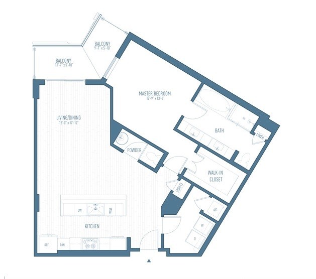 One Hermann Place - A13 - 1.5 Beds - 1.5 Baths - 1035 Sq. ft. - A13