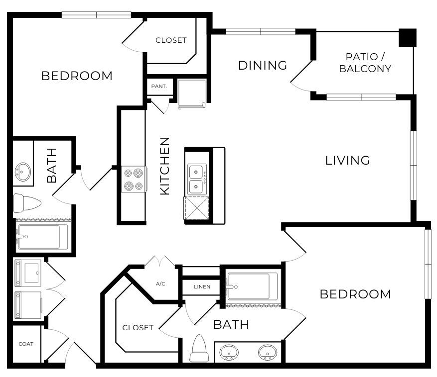 Floor Plan - B3 - Harbor Shores II
