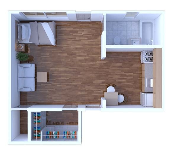 Floor Plan - Studio Floor Plan S30 670 3R