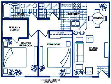2BR/1BA - 2x1