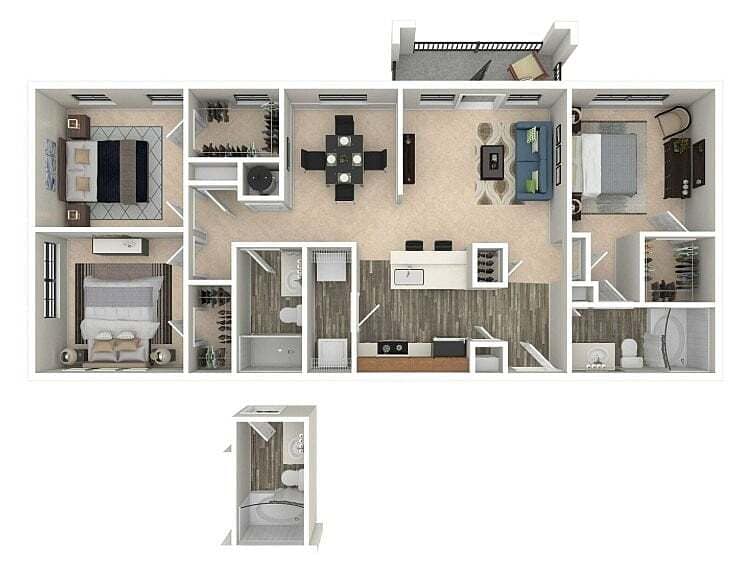 C1 3D Floorplan - C1