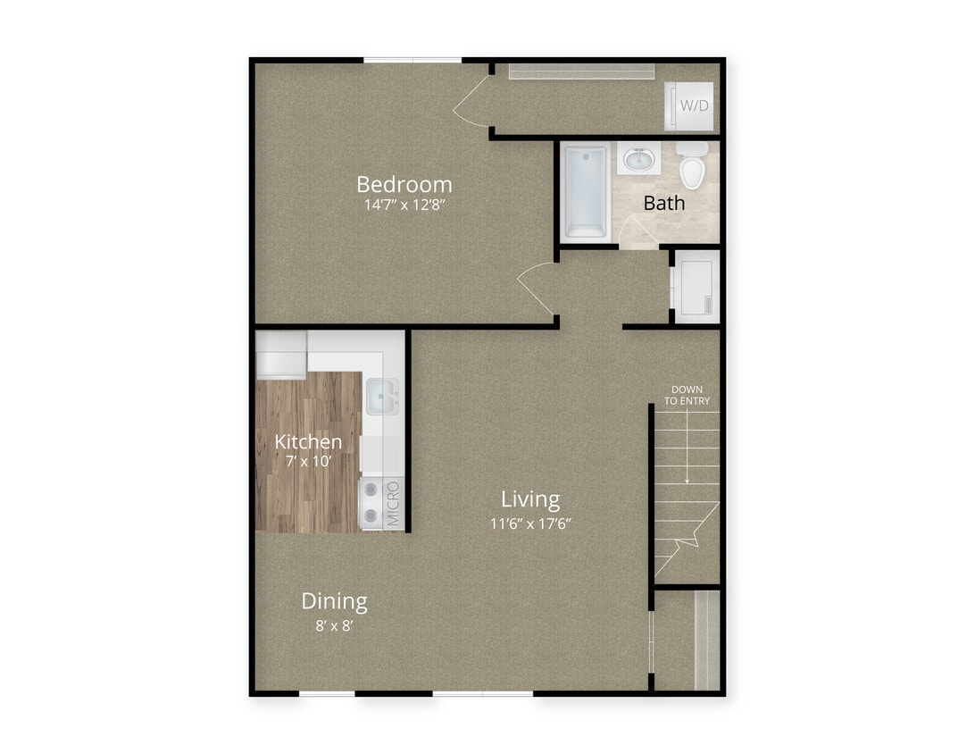 Village Square One Bedroom - 1 Bed x 1 Bath