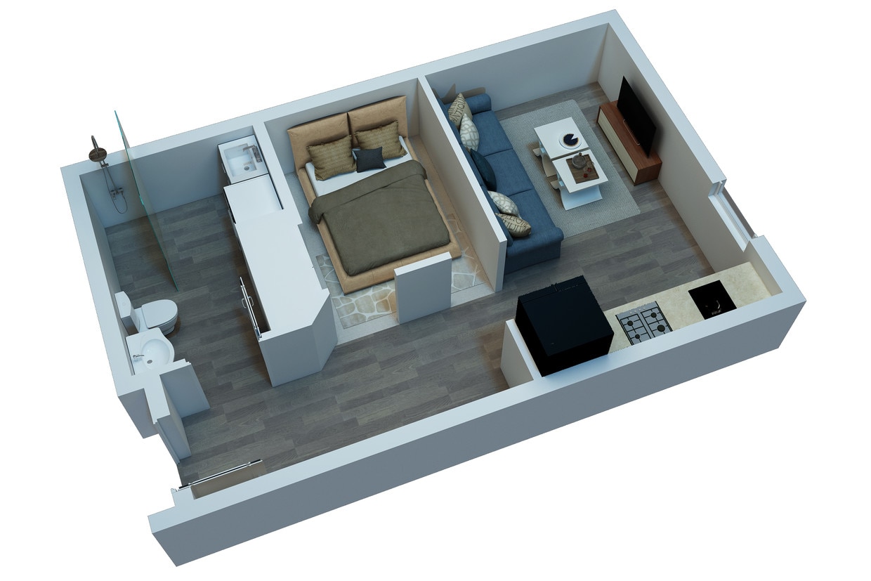 Floor Plan - Apartment Style Studio