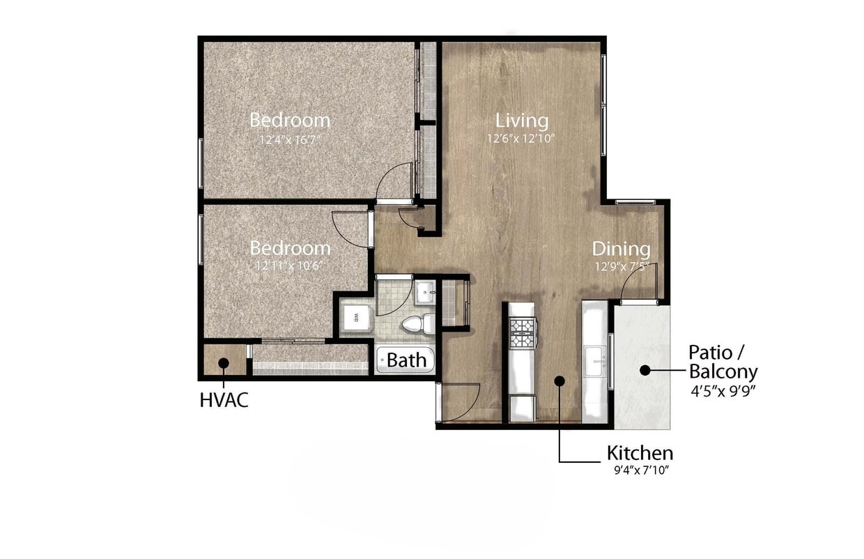 NC - 2 BR, 1 Bath - 2 Bedroom/1 Bath