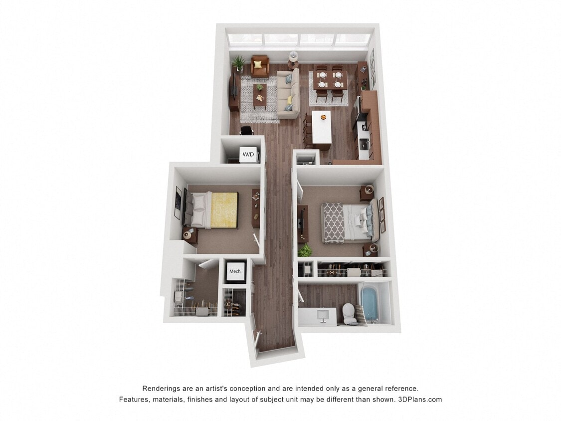 Floor Plan - Two Bedroom 