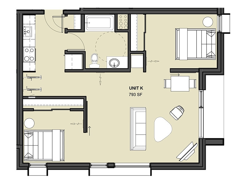 Floor Plan - Unit K
