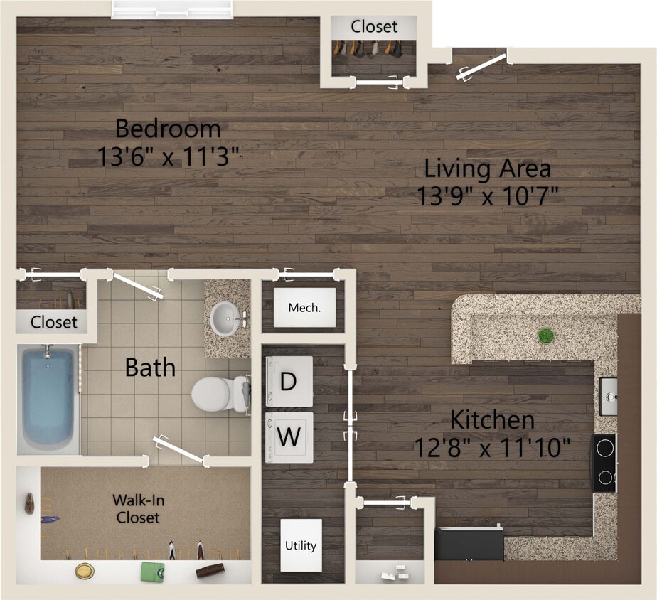 Trade floor plan Ayrsley Lofts - Trade