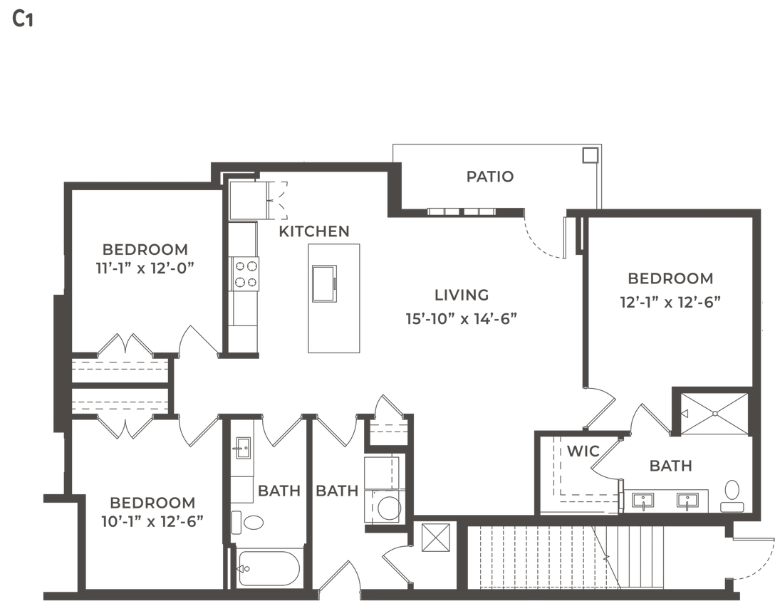 Floor Plan - Sand Pointe w/ Garage