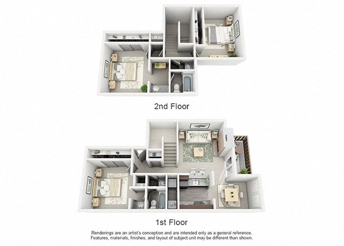 Floor Plan - C2 - Townhome